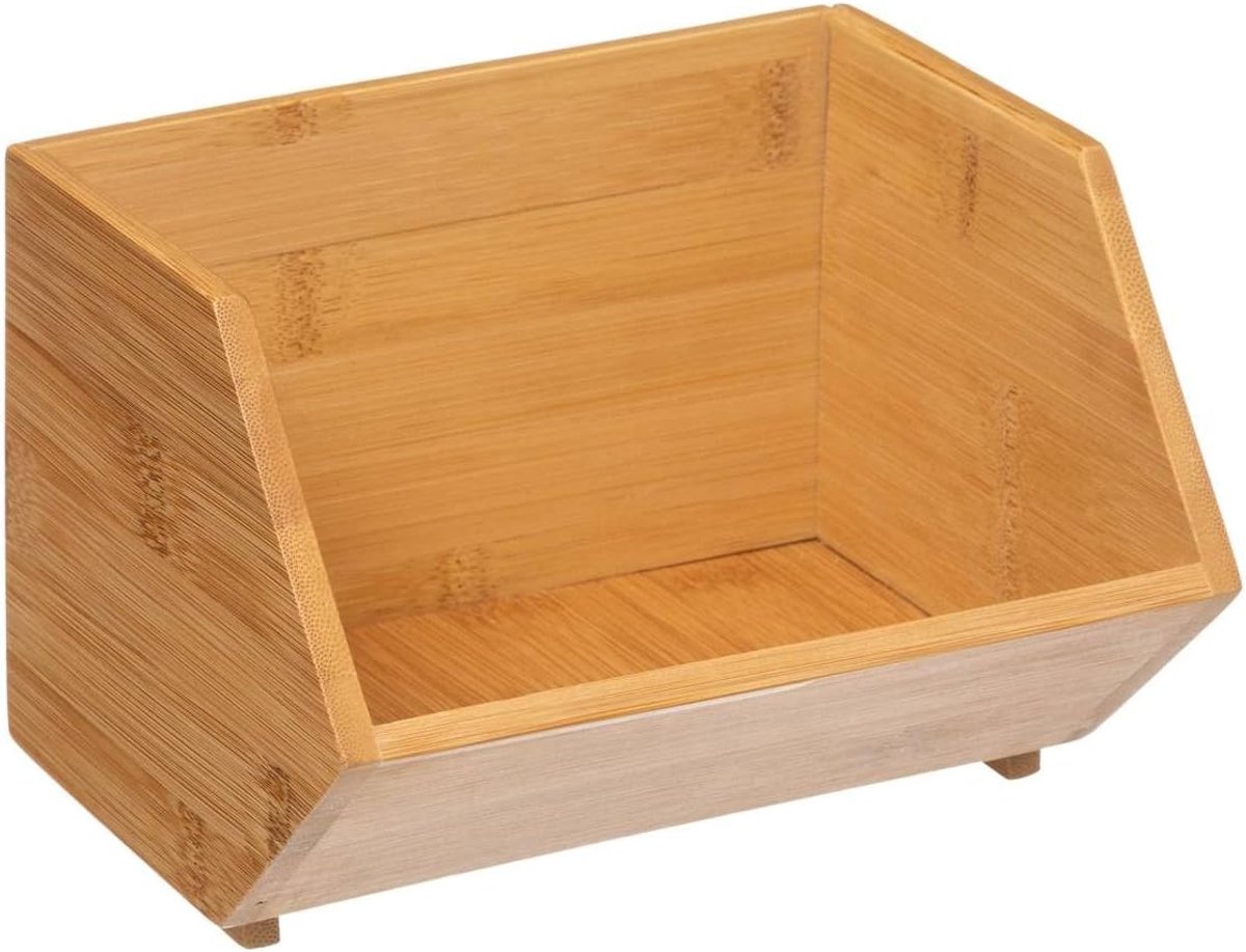 Famanu – Stapelbare bamboe organizer – modulaire opbergbox voor keuken/badkamer/bureau