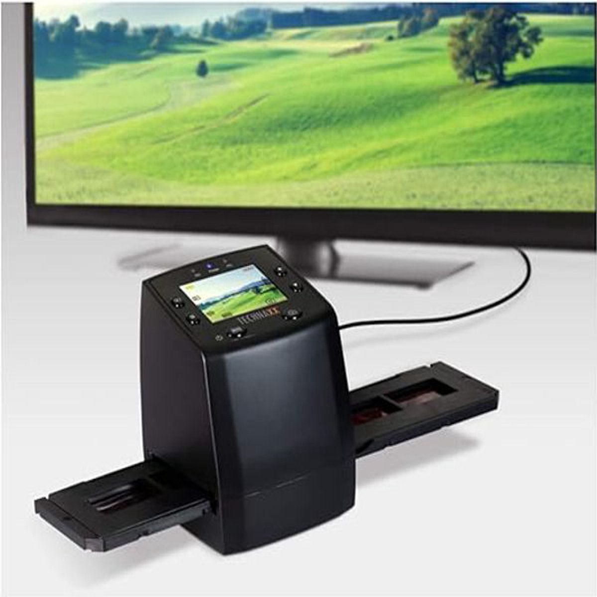Negatief- en Diascanner 5 MP – Stand-Alone Filmscanner met 2,4” TFT-Scherm & SD-Kaartsleuf – Digitaliseert 35mm Dia’s en Negatieven naar JPEG
