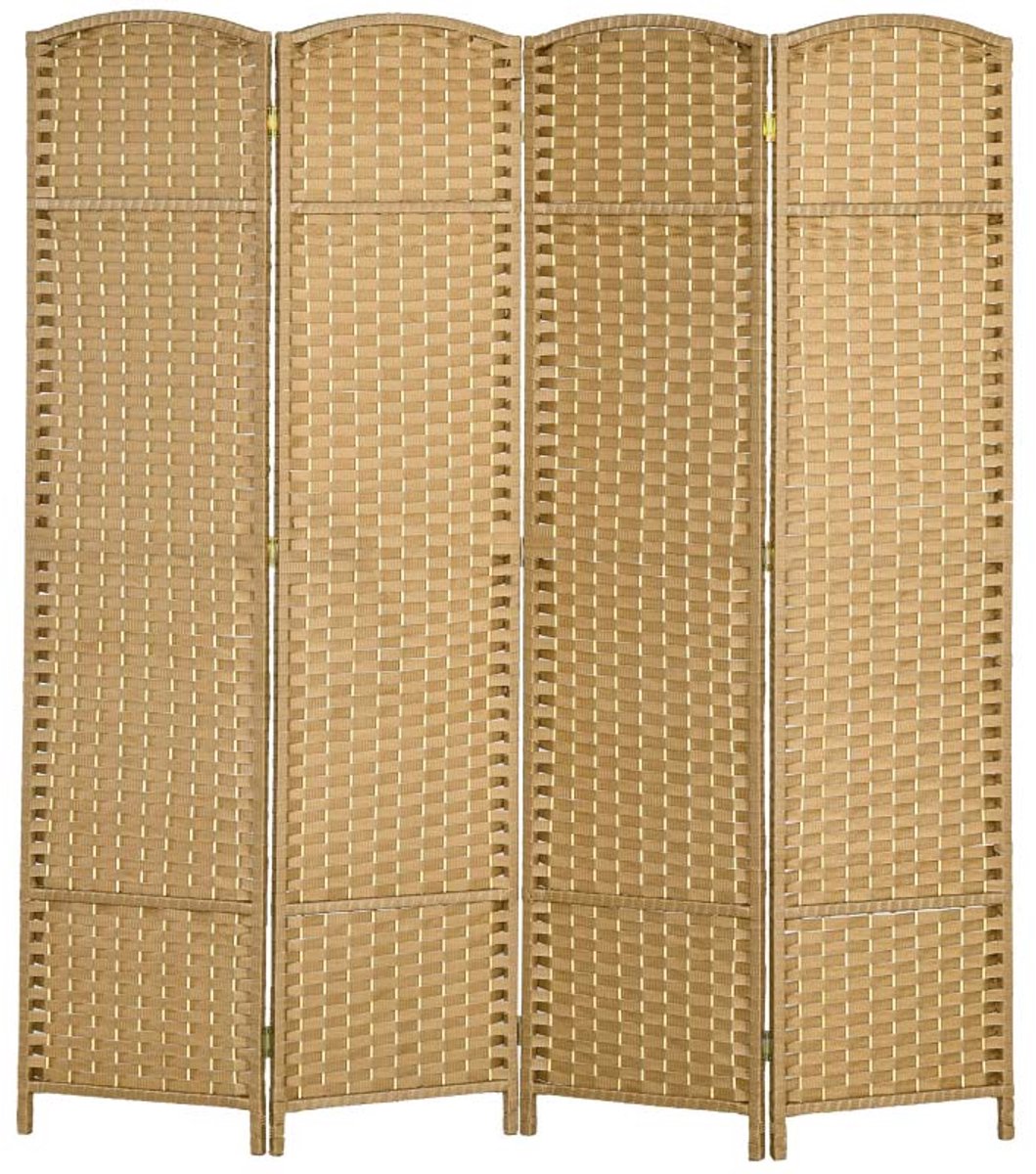 Foldable Privacy Screen, 4 Panels Room Divider, Multifunctional Privacy Wall, Sturdy Durab