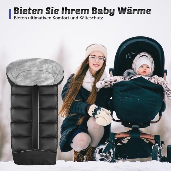 Universele Winter Voetenzak voor Kinderwagens - Waterdicht, Reflecterende Strepen, Ideaal voor Koud Weer van Universele — afbeelding 4