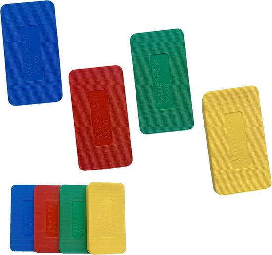 SILISTO Quicky's kunststof onderlegplaten, 40 x 60 x 5 mm, groen, 1000 stuks