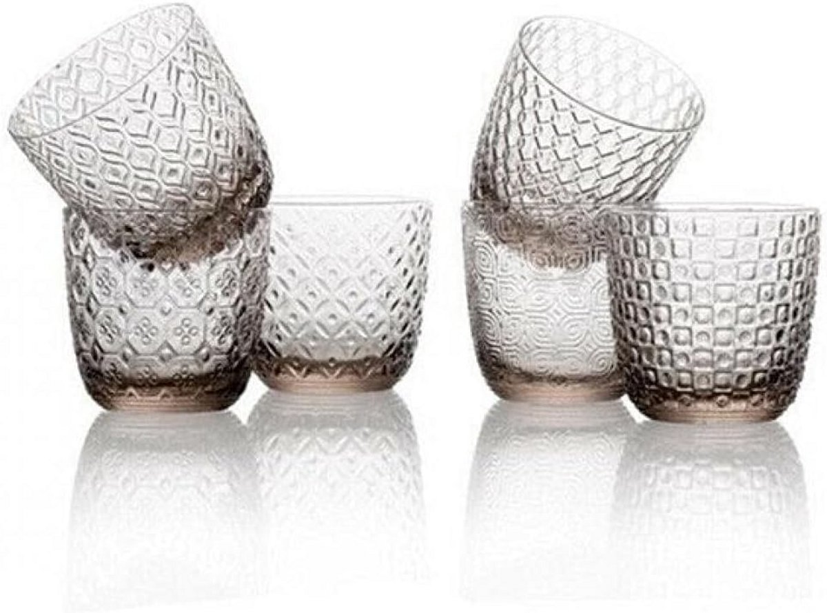 Set van 6 waterglazen - 31 cl - Stijlvol Taupe Ontwerp