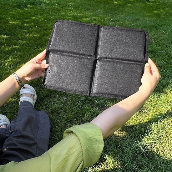 Zitmatje - Wandel zitmatje - Opvouwbaar kussen - Waterdichte opvouwbare mat - Reiskussen - Waterdicht en warmte-isolerend - 37*27,5 cm - Geschikt voor reizen, wandelen, kamperen en tuinieren - Zwart van Merkloos — afbeelding 5