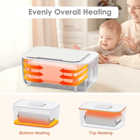 Baby Billendoekjes Warmer met Groot Formaat - Constante Warmte voor Pasgeborenen — afbeelding 4