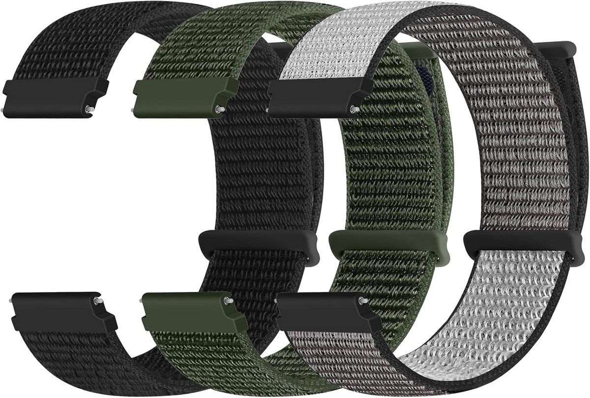 Nylon Horlogeband Met Snelsluiting - Ademend Sportbandje Vervanging Dames Heren