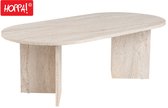 Hoppa! Table basse - Table à café - Travertin - 108 x 50 x 42 cm (L x P x H)
