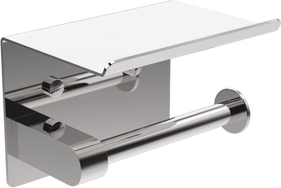 Toiletrolhouder, zilver geanodiseerd/chroom 14962170000