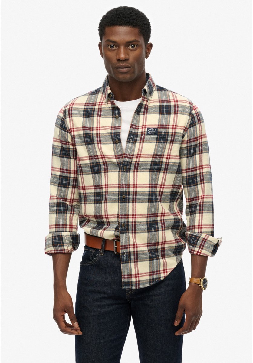 Superdry Overhemd Lumberjack Ruit Off Overhemden Casual Multicolor