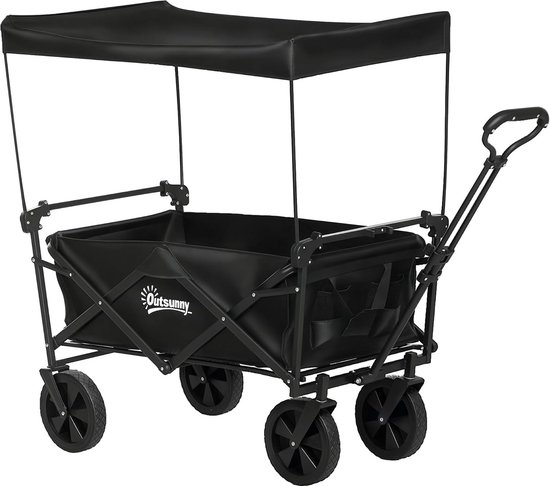 Waterdichte Tuinwagenhoes – 210D Oxford Stof – Past Op Opvouwbare Bolderkarren – 97x61x56 Cm – Met Trekkoord & Riemen