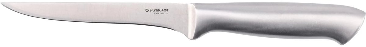 Silvercrest RVS Mes - Uitbeenmes - Meslengte: 14,5 cm - Goede behandeling en grote snijweerstand - Ergonomische handgreep - Geschikt om te wassen in de vaatwasser - Inclusief onderhoudsinstructies - Volgens EN ISO 8442-1 N