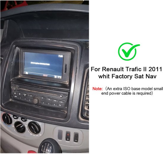 10Inch Auto Radio Navigatie Android 14 - Met Toepasselijk Car - play voor Vauxhall Vivaro 2010-2014 | Renault Traffic Compatible