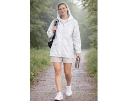 Rainy Days – Lichte Dames Witte Regenjas voor Zomerse Buien - Maat 5XL