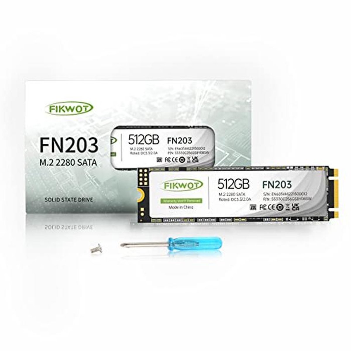 512GB M.2 SATA SSD – SLC Cache 3D NAND TLC SATA III 6Gb/s Interne Solid State Drive voor Ultrabooks en Tablets
