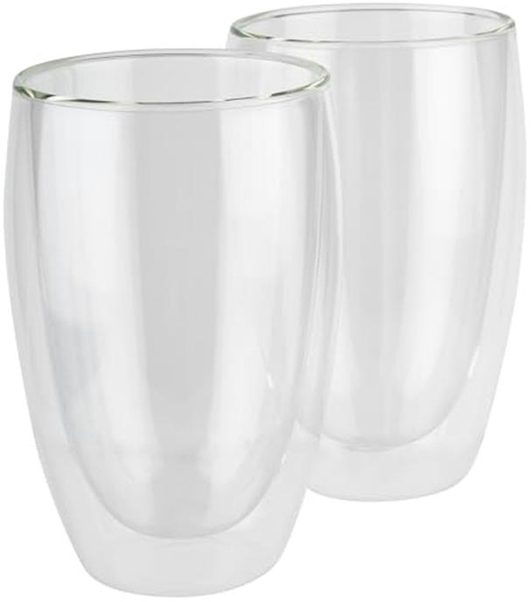 Set van 2 Dubbelwandige Latte Macchiato Glazen - Thermo Glazen, Vaatwasmachinebestendig