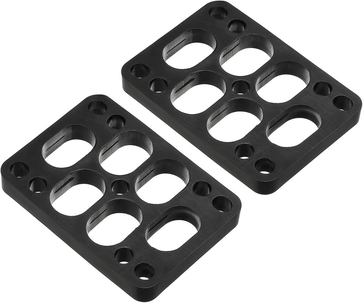 2x Riser Pads voor Skateboard Trucks 3/8 inch - Schokdempers PU Wielbeschermers