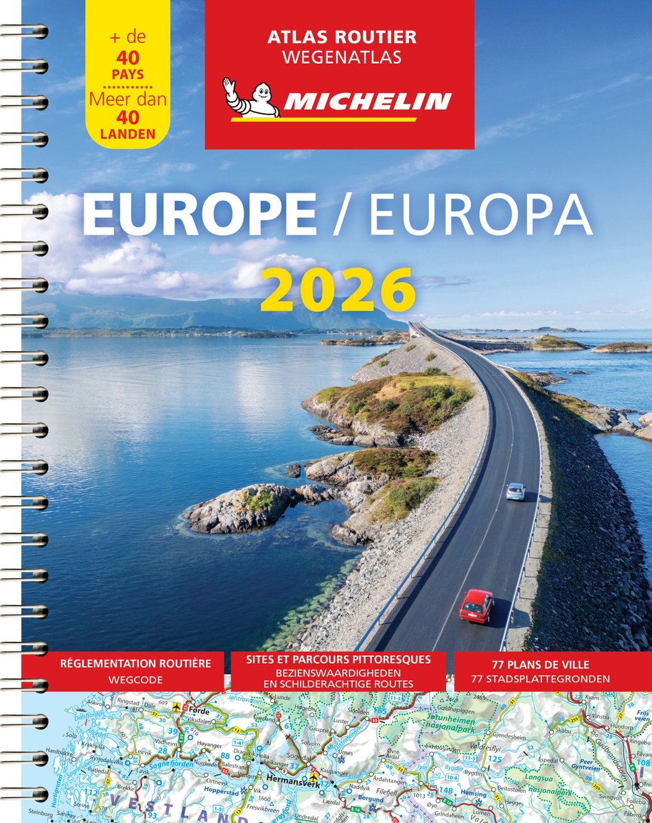 Omslag van Michelin Atlassen - Michelin Atlas Europa 2026