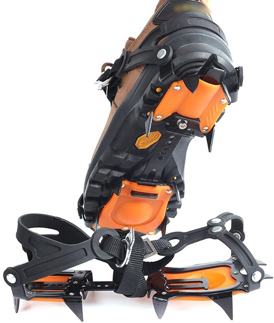 Sneeuwijzers Anti - Snowsteps - Antislipzooltjes - 10 - Tanden Ijspikes, Schoenenantisliphoezen, Geschikt voor alpinisme, klimmen, vissenv en wandelen
