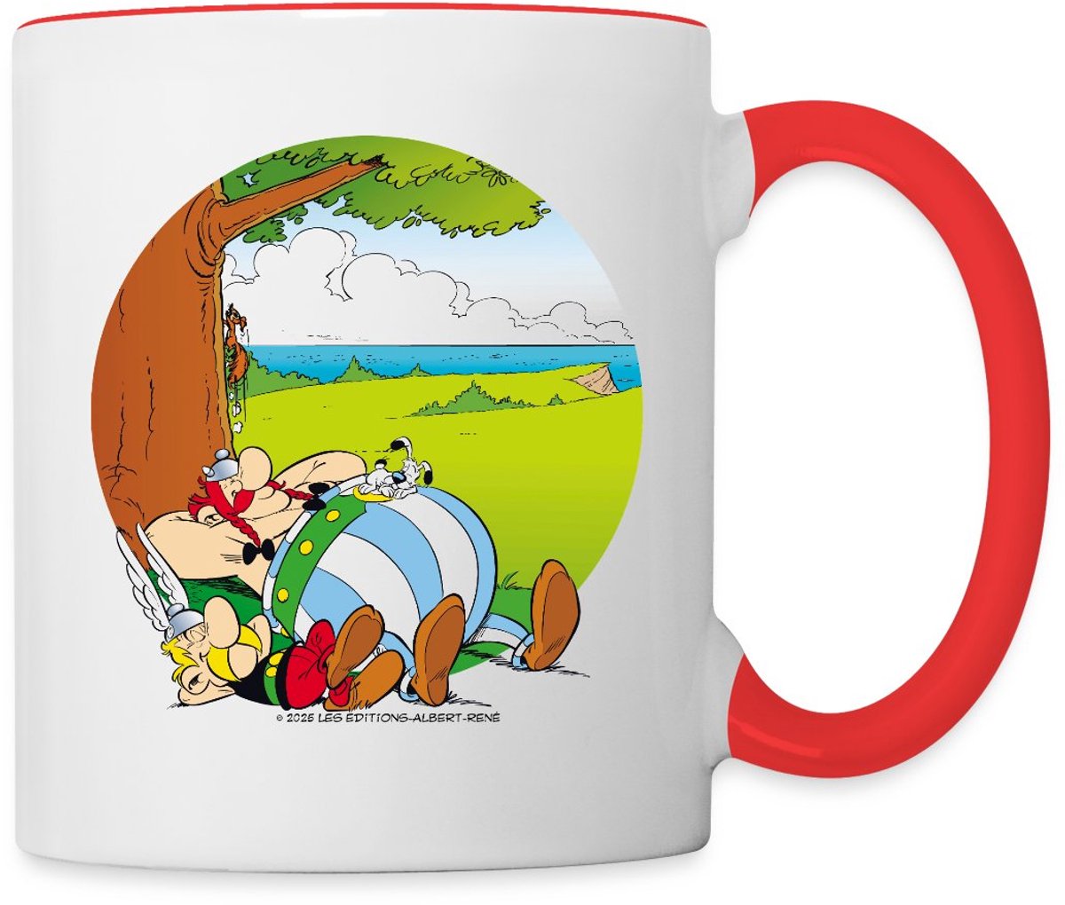 Asterix & Obelix Idéfix Ontspannen Mok Tweekleurig