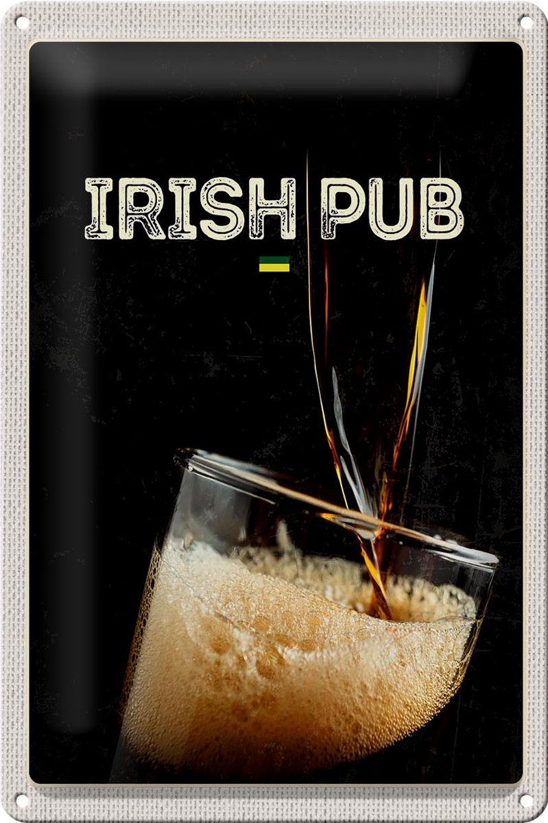 Blechschild Reise 20x30cm Irland Bier feiern