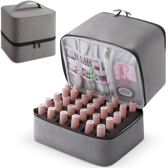 Nagellak tas - voor 30 stuks - Koffer - Nagellak - Opbergkoffer - Beautycase - Nagelstyliste - Make-up - Organizer - Voor vrouwen - Vimora