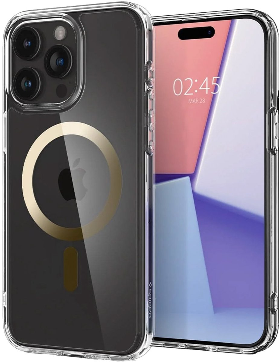 Spigen Ultra Hybrid MagFit hoesje voor iPhone 15 Pro - Goud