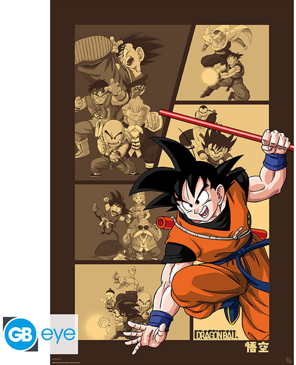 ABYSTYLE Poster Dragon Ball - Goku Retro 61x91,5cm Divers
