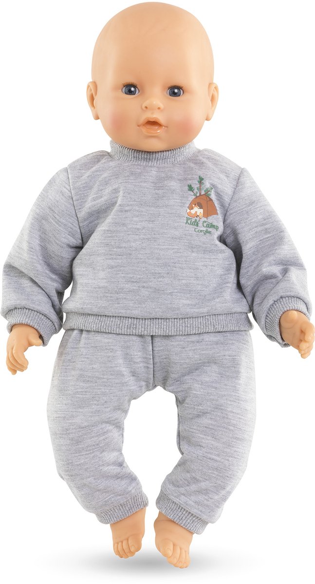 Corolle Poppen Joggingpak Grijs Kleine Ontdekker 42cm - Poppenkleding. — afbeelding 2