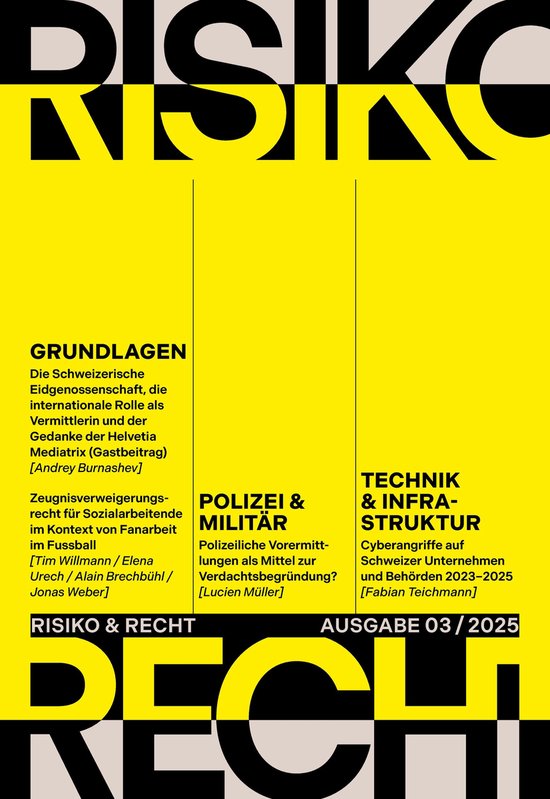 Risiko & Recht 03/2025 - cover