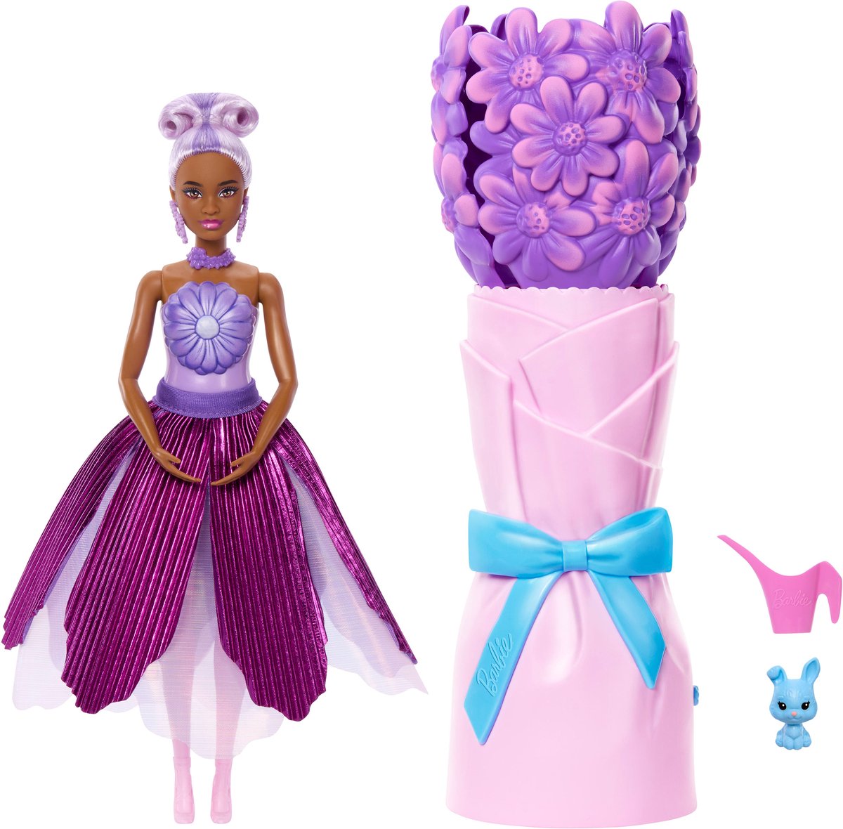 Petal Pop Geparfumeerde Modepop - Paarse Jurk