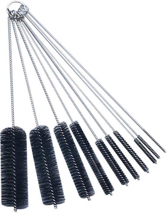 Ovenpijpborstel, 30/50/80/150 cm schoorsteenveger borstel, ovenborstel, ketelborstel, schoorsteenbezem, reinigingsborstel met 1 m roestvrij stalen draad en handschoenen