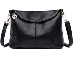 Top 10 Handtassen, Schoudertassen en Crossbodytassen 2026: Dames Handtas Echt Leer Crossbody Zwart
