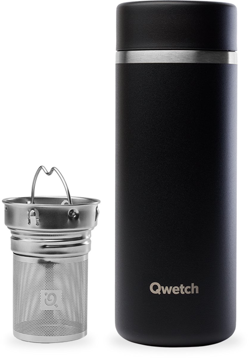 Qwetch - Isothermische theepot - Matt Zwart- 400ml