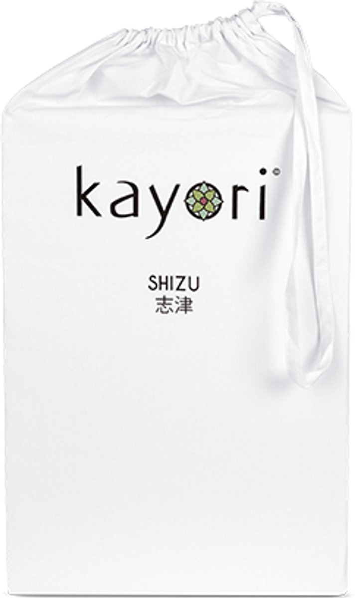 Kayori Shizu Molton topper Hoeslaken Stretch - 70-80x200-220 cm - Matrasbeschermer - Biologisch Katoen - Wit
