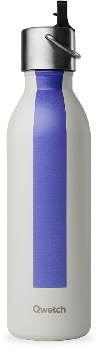 Qwetch - Isothermische fles - Sportserie Grijs- 600ml