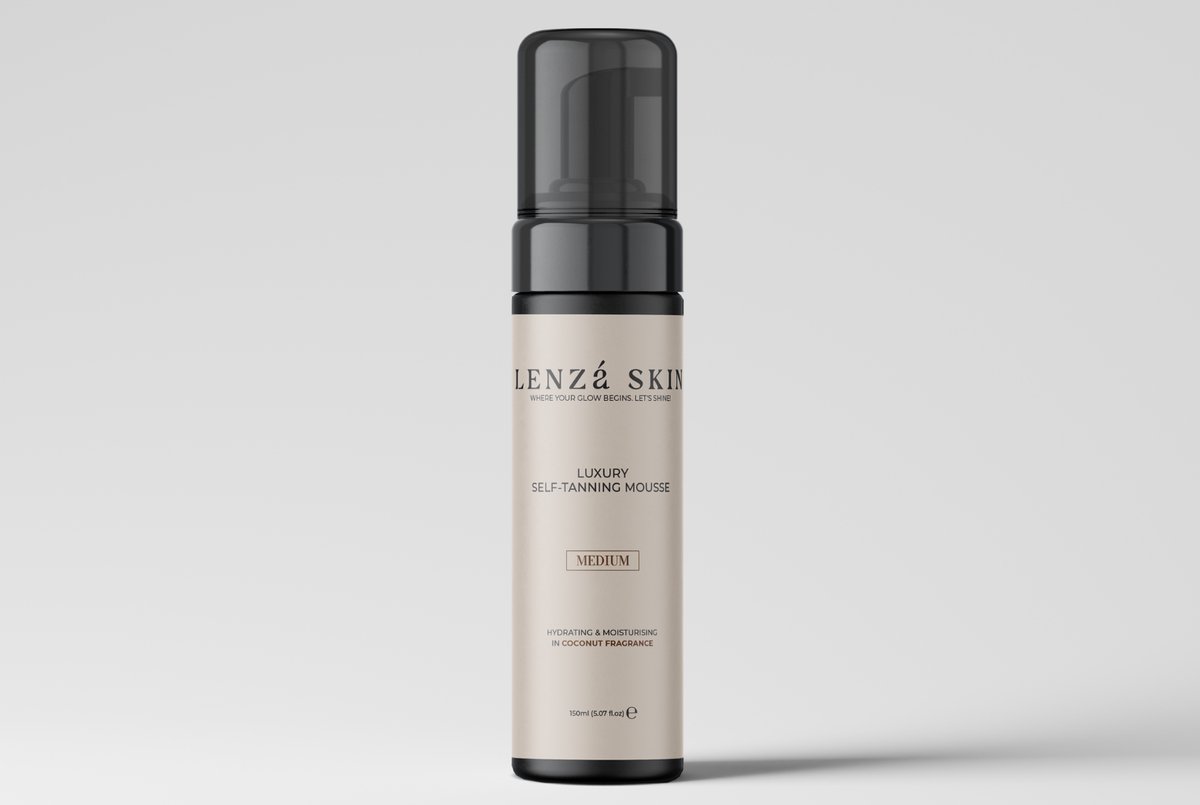 Lenzá Skin Zelfbruin Mousse Medium – 150 ml