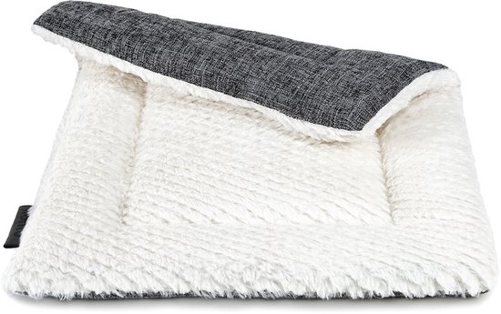 lionto couverture pour animaux de compagnie réversible, 4 cm rembourré & lavable, 60x45 cm