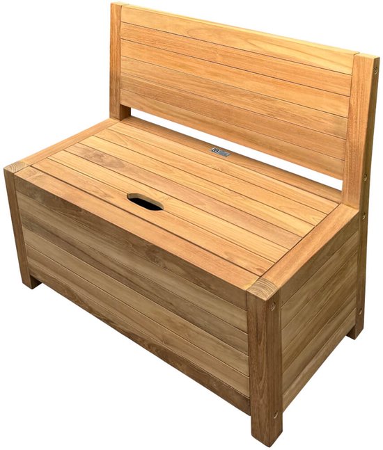 Houten kinderbankje met opbergruimte – Teakhouten opbergbank ...