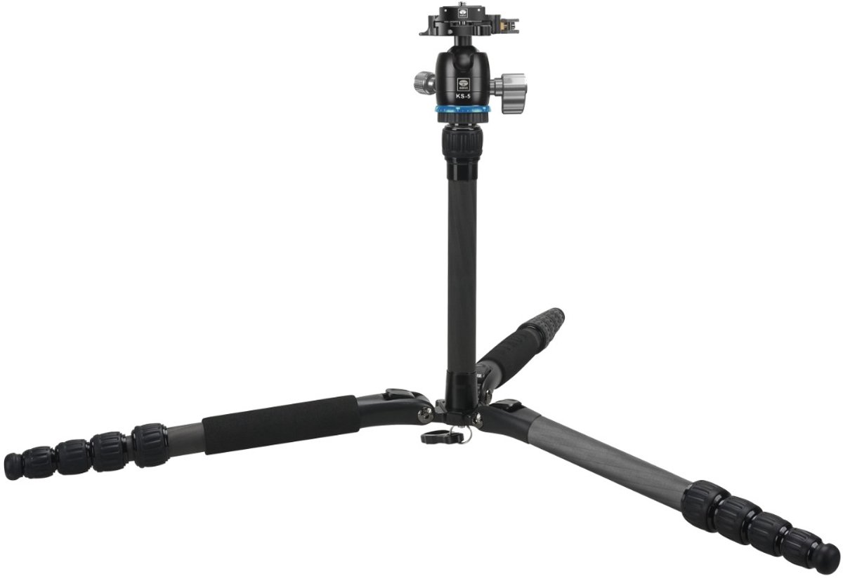 Sirui T-025SK Carbon Statief + KS-5 Balhoofd