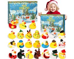 2025 Kerst Badeend Adventskalender - Adventskalender - 24 Kerstthema Cadeaus - Ideaal voor kinderen en huisdieren - Aftelkalender