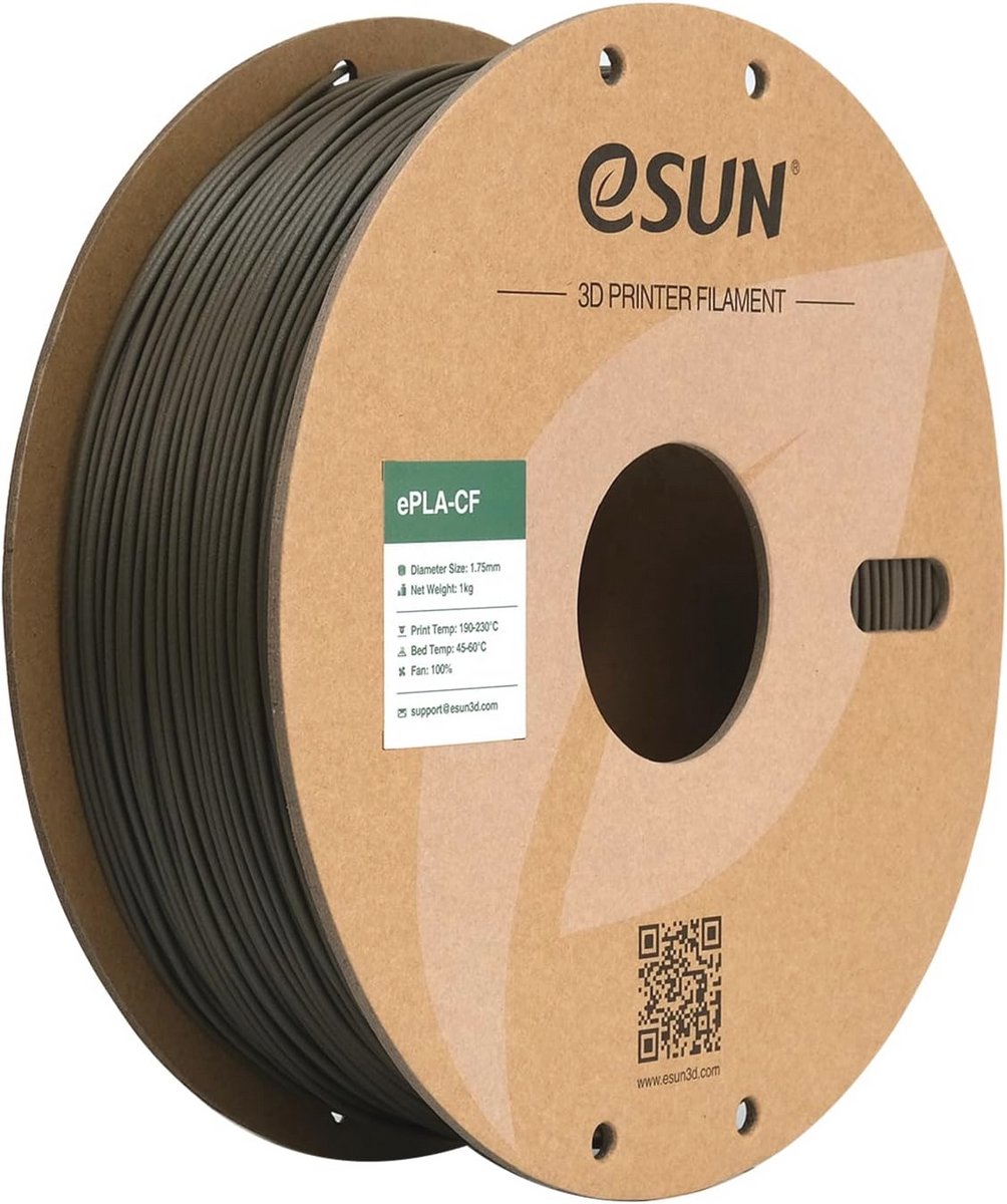Carbon Fiber Versterkt PLA Filament 1.75mm - 1KG Spoel voor 3D Printen