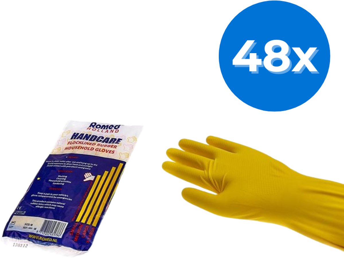 Romed huishoudhandschoenen large - Set van 48 doosjes Romed