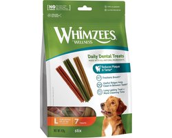 Natuurlijke Dental Snacks voor Honden, Goudkleurige Sticks, Groot formaat, Pakket van 7, Voor Gezonde Tanden en Tandvlees
