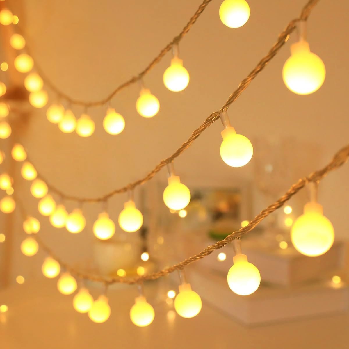 20m 150 LED Fairy Lights Plug in, Warm Christmas String Lights for Indoor Outdoor Patio Party Garden Wedding Christmas Tree Decor