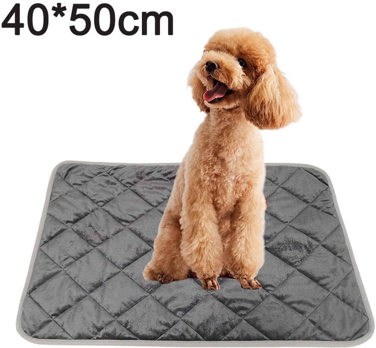 Gigicial Zelfverwarmende Kattenmat - Hondenverwarmingsmat - Comfortabel & Veilig Voor Binnen En Buiten - 1 - Voor Kat En Hond In Grijs