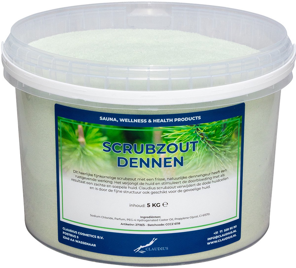 Scrubzout Dennen 5 KG - Hydraterende Lichaamsscrub