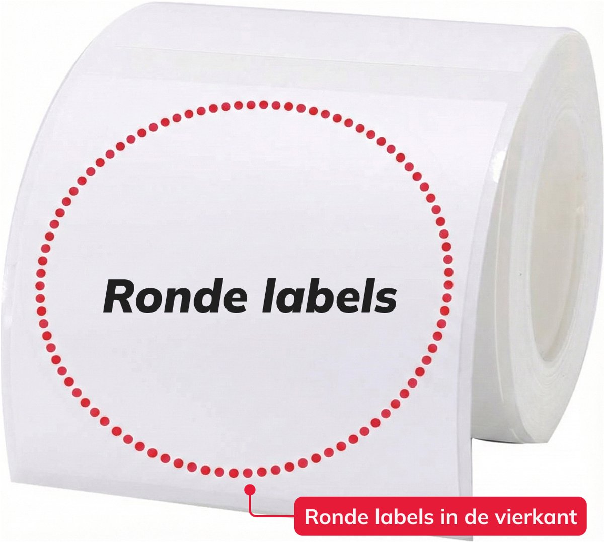 Niimbot Labelrol 50x50mm Transparant Rond – 150 stuks thumbnail 2