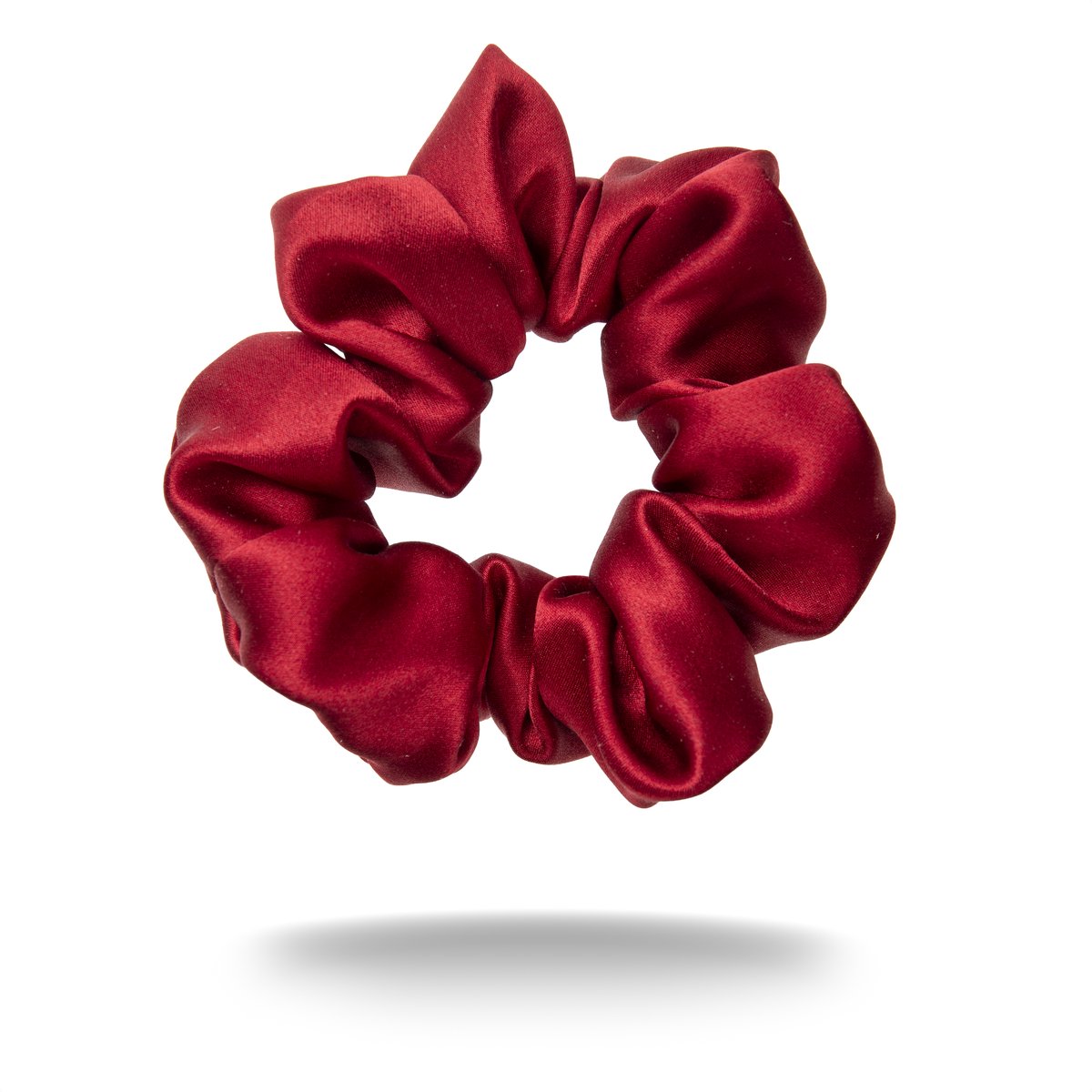 Scrunchie van 100% moerbeizijde - mulberry Silk - haar elastiek zonder haarbreuk - luxe scrunchie dames - Walure Aesthetics - medium size - lippenstift rood