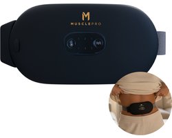 MusclePro CoreRelief - Menstruatie Warmteband - Menstruatiepijn – Menstruatie Band - Met Trilmassage & Warmtestanden – Oplaadbaar & Draadloos – Zwart - Massage Apparaat - Menstruatie Pijnverlichting - 6 Warmtestanden met Trilfunctie