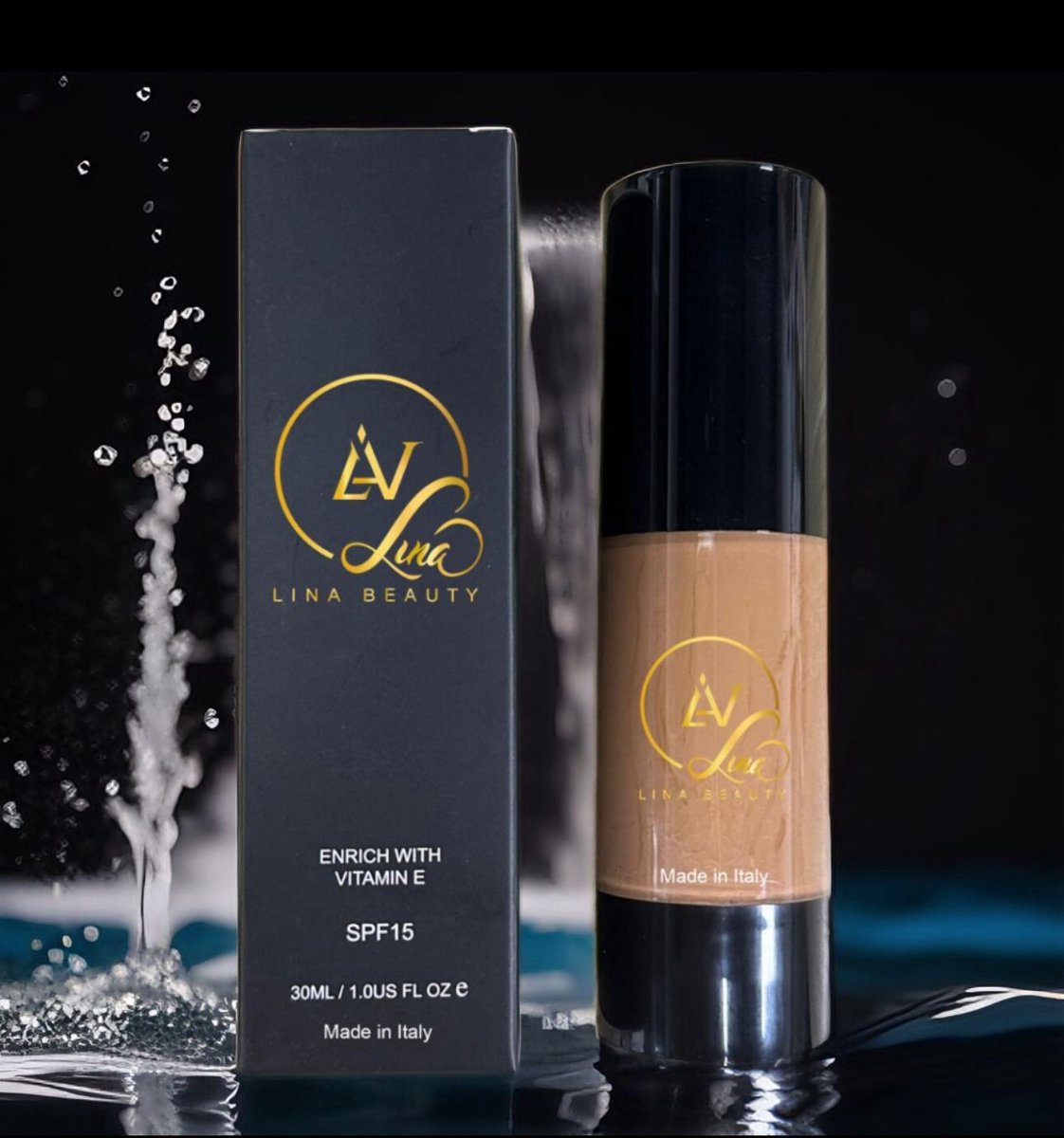 Glow Liquid Foundation – Vitamine E – Stralende Finish – Langhoudend – Vegan – Lina Beauty
