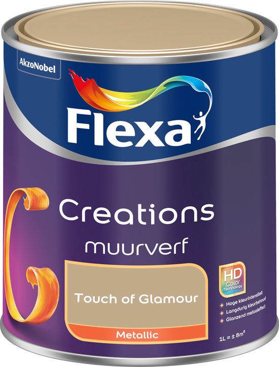 Flexa Creations - Peinture murale métallisée - Touch Of Glamour - 1 litre